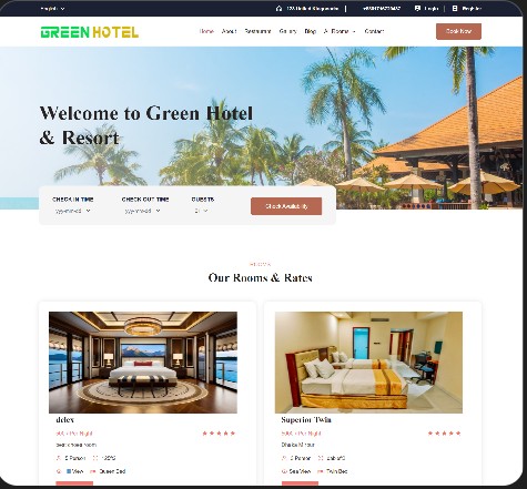 Laravel 10 Hotel Booking Websites