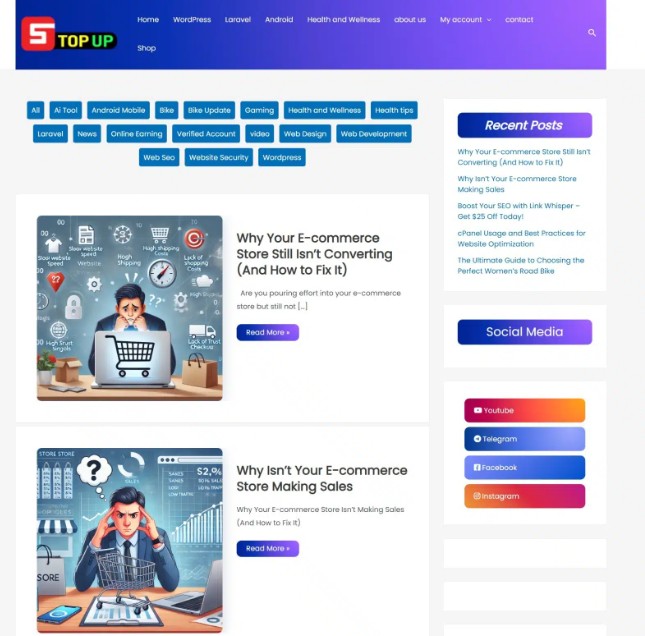 Tech/Personal Blog Website